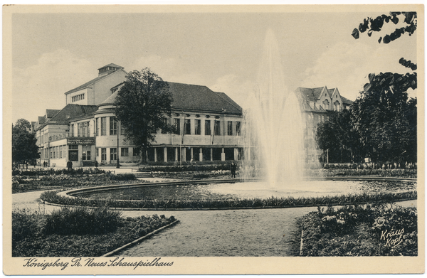 Königsberg, Neues Schauspielhaus mit Anlagen