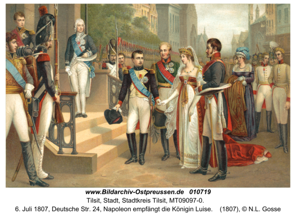 Tilsit, 6. Juli 1807, Deutsche Str. 24, Napoleon empfängt die Königin Luise
