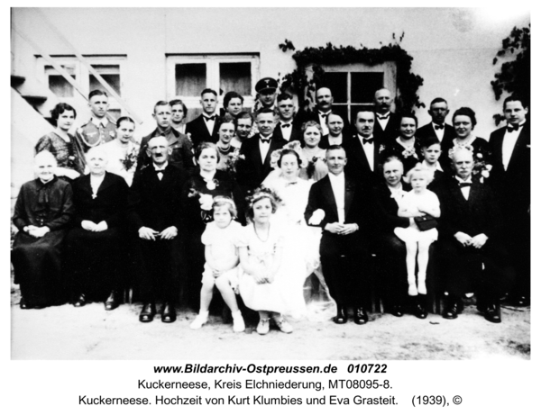 Kuckerneese. Hochzeit von Kurt Klumbies und Eva Grasteit