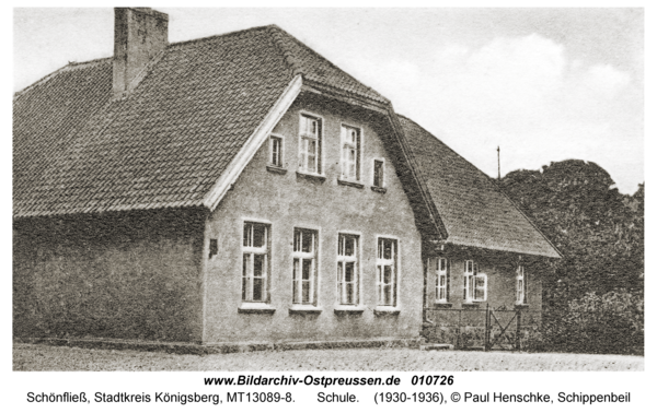 Schönfließ Stadtkreis Königsberg, Schule