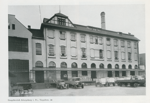 Königsberg, Tragheimer Kirchenstraße 8-10, Königsberger Molkereigenossenschaft