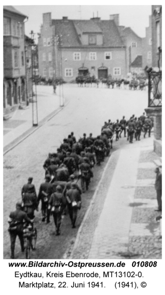 Eydtkau, Marktplatz, 22. Juni 1941