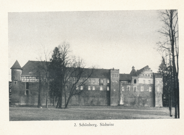 Schönberg Kr. Rosenberg, Schloss, Südseite