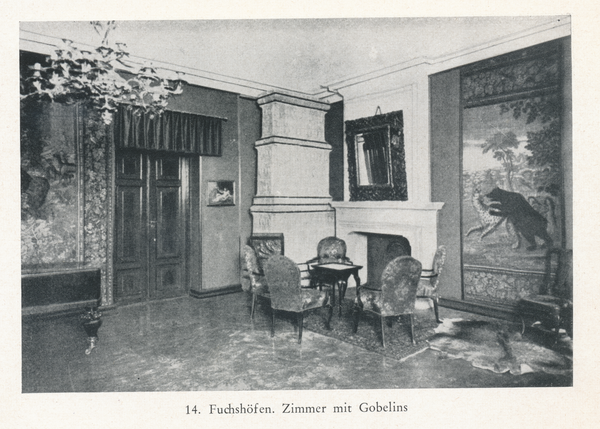 Fuchshöfen Kr. Samland, Gutshaus, Zimmer mit Gobelins