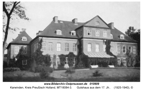 Karwinden, Gutshaus aus dem 17. Jh.