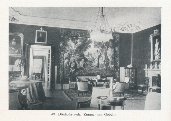 Dönhofstädt, Schloss, Zimmer mit Gobelin