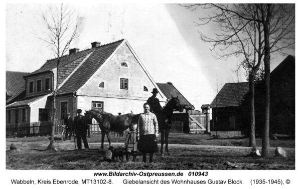 Wabbeln, Giebelansicht des Wohnhauses Gustav Block