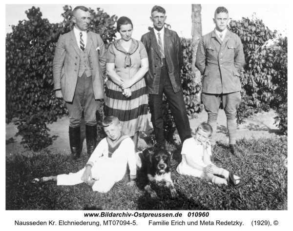 Nausseden Kr. Elchniederung, Familie Erich und Meta Redetzky