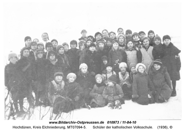 Hochdünen, Schüler der katholischen Volksschule