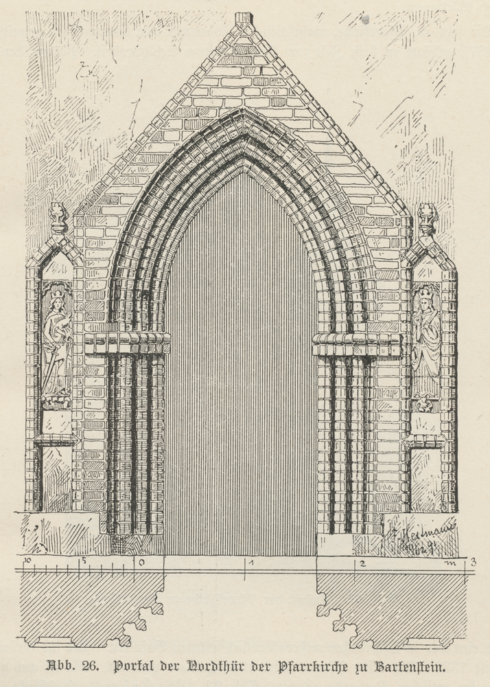 Bartenstein, Ev. Kirche, Portal der Nordtür