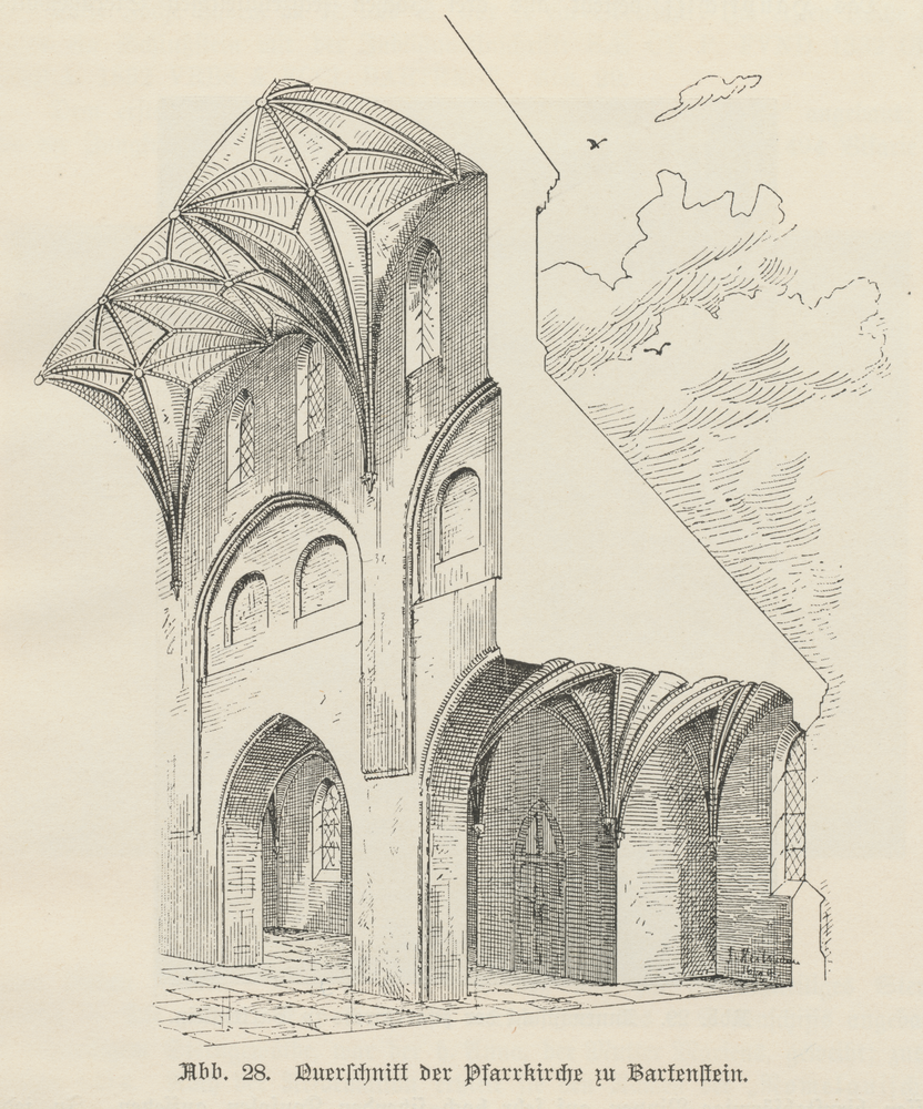 Bartenstein, Ev. Kirche, Langhaus, Querschnitt