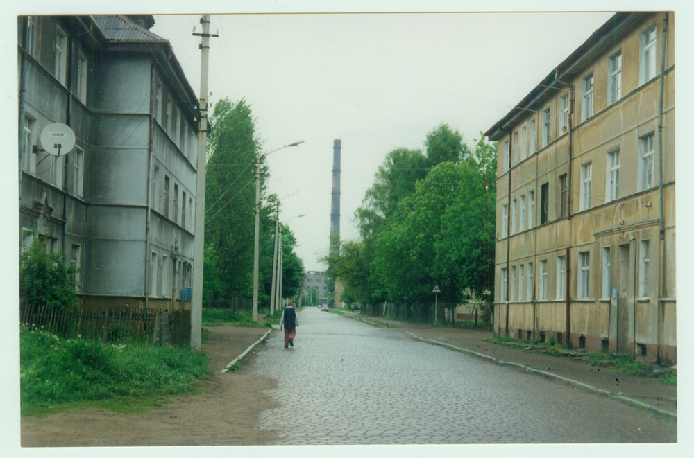 Tilsit, Friedrichstraße, Blick zur Zellstoff-Fabrik