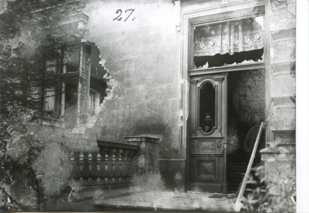 Bartenstein, Am 29.8.1914 zerschossenens Heidermann'sches Haus