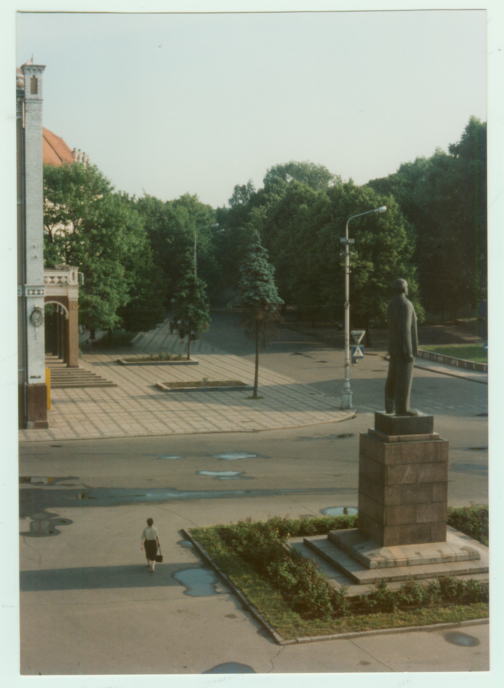Tilsit, Am Hohen Tor, Blick zum Lenin-Denkmal und zum Anger