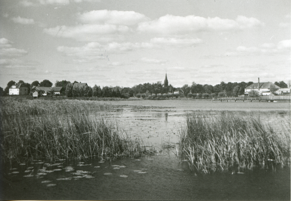 Bartenstein, Ortsansicht über den Oberteich