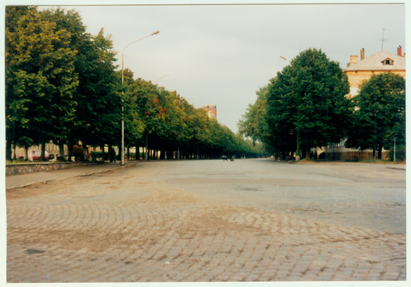 Tilsit, Deutsche Straße, Markttag findet hier immer am Sonntag statt