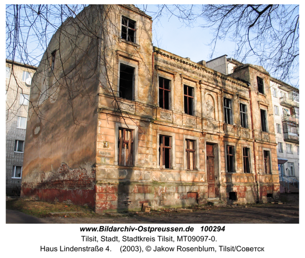 Tilsit (Советск), Haus Lindenstraße 4