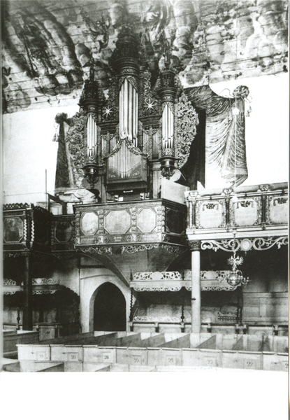 Riesenburg, Stadtkirche, Orgel von 1707