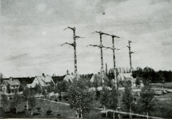 Friedland (Ostpr.), Wohnhäuser der Kraftwerksangestellten neben dem Ostpreußenwerk