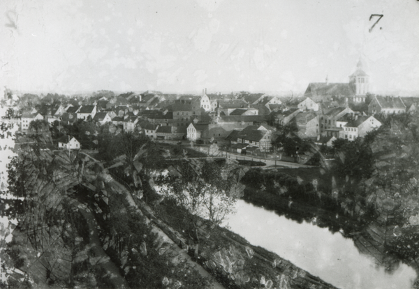 Bartenstein, Ortsansicht vom Kreishaus