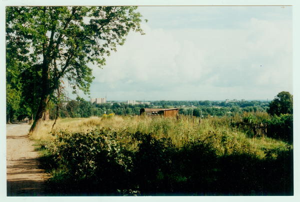 Tilsit, Senteiner Straße, Blick zu den Hochhäusern am Fletcherplatz