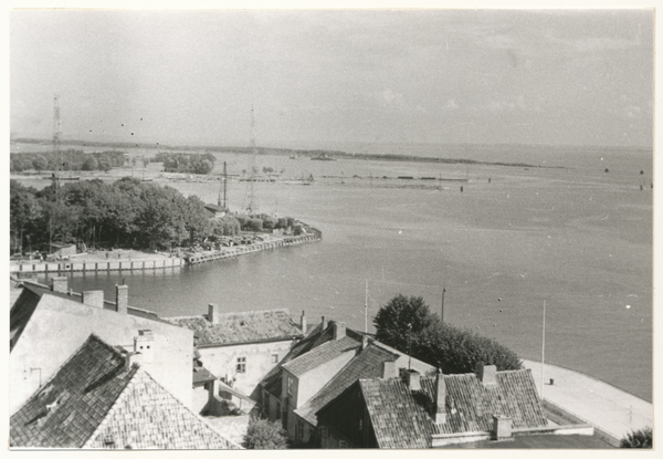 Pillau, Stadt, Vorhafen, Blick vom Leuchtturm