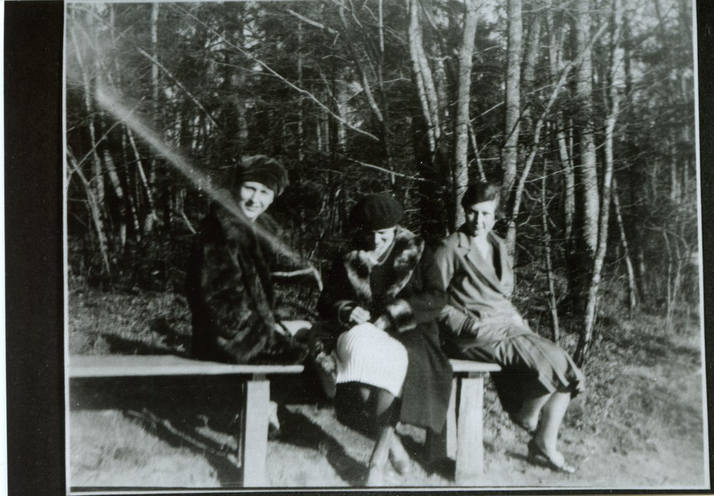 Gallingen Kr. Bartenstein, Auf einer Bank im Gallinger Wald