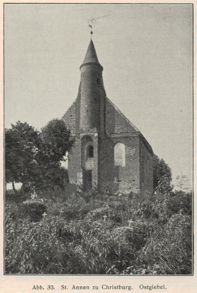 Christburg Kr. Stuhm, Ort,   St. Annen-Kapelle, Ostgiebel