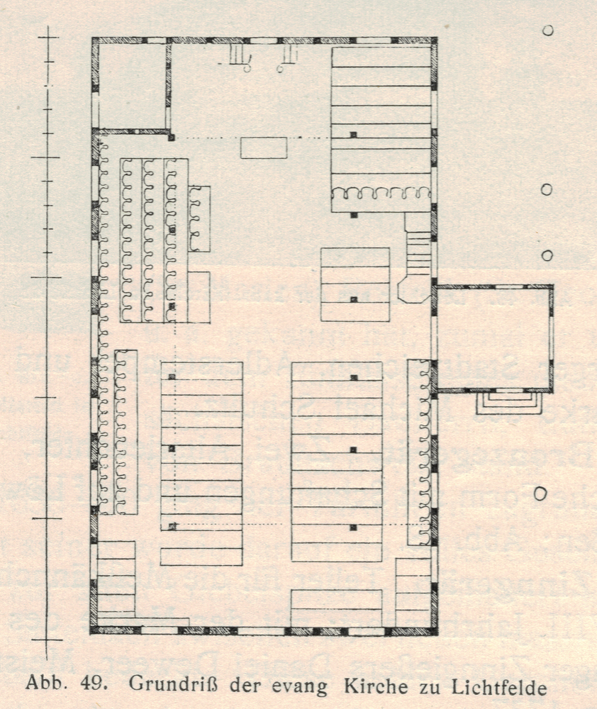 Lichtfelde, Evang. Kirche, Grundriss