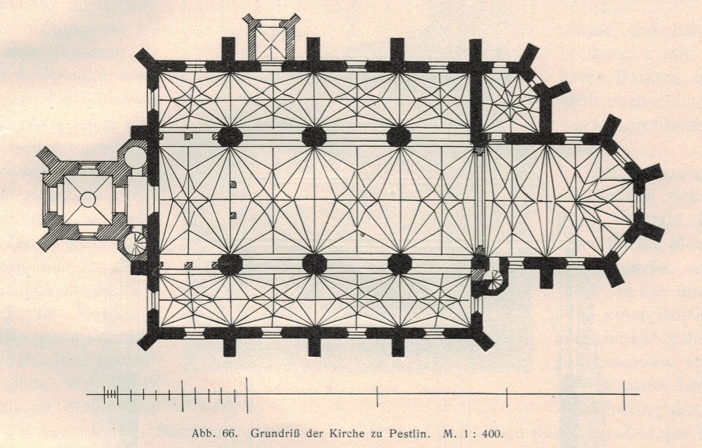 Pestlin, Kath. Kirche, Grundriss