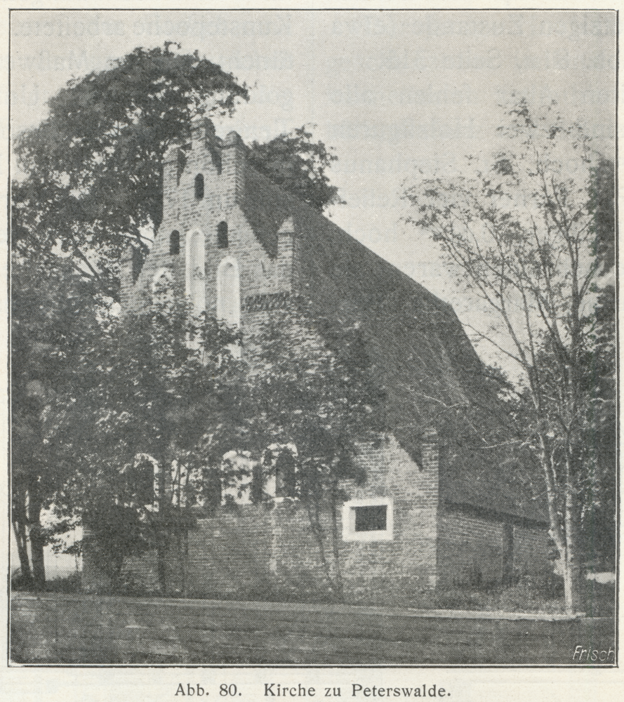 Peterswalde Kr. Stuhm, Kirche, Ostgiebel