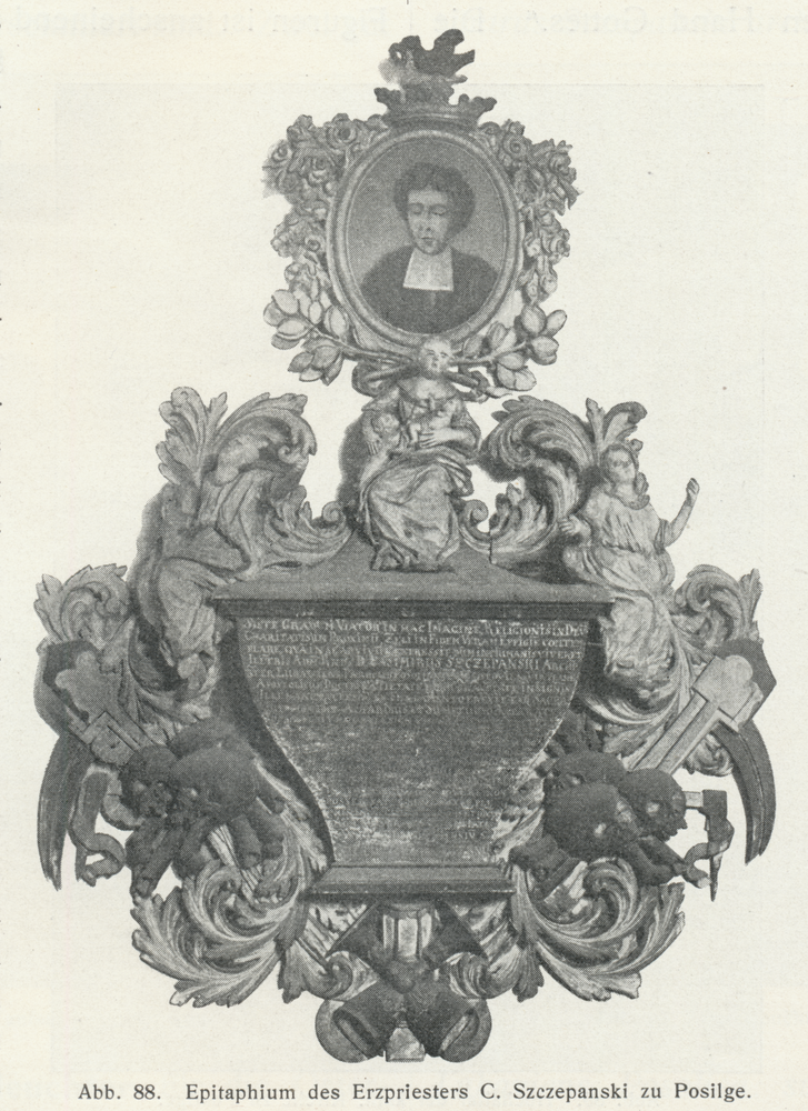 Posilge, Kirche, Epitaph des Erzpriesters C. Szczepanski