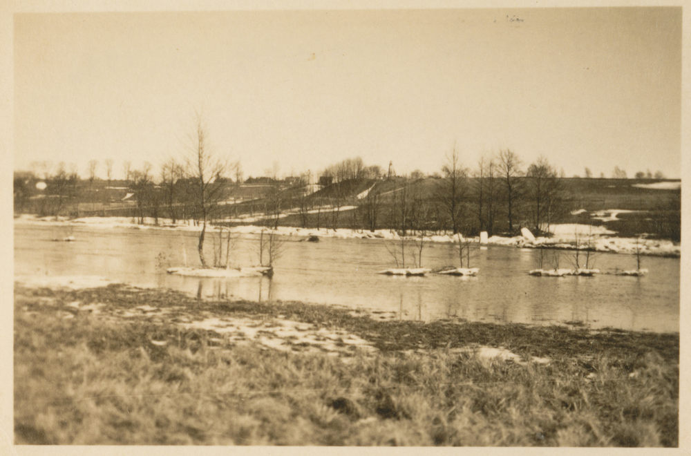 Angerapp (Fluss), Am Weg zum Ostbahnhof im Winter