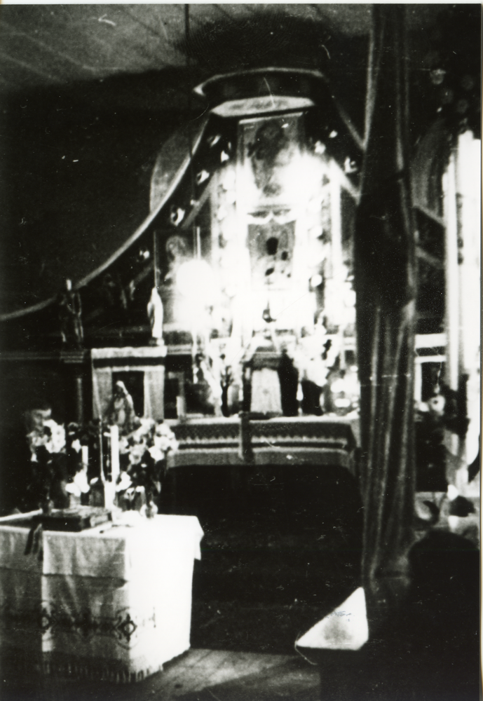 Klingenberg Kr. Bartenstein (Ostre Bardo), Kirche, Innenraum mit Blick zum Altar der ukrainisch-orthodoxen Gemeinde