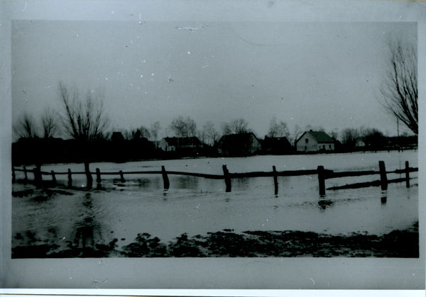 Rosenort Kr. Bartenstein, Hochwasser im Winter