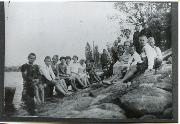 Gallingen Kr. Bartenstein, Gallinger Schüler auf der Mole in Frauenburg