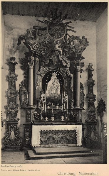 Christburg Kr. Stuhm, Ort,   Kath. Pfarrkirche, Marienaltar