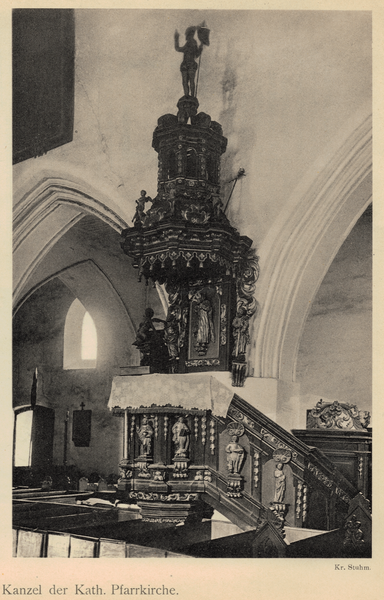 Christburg Kr. Stuhm, Ort,   Kath. Pfarrkirche, Kanzel