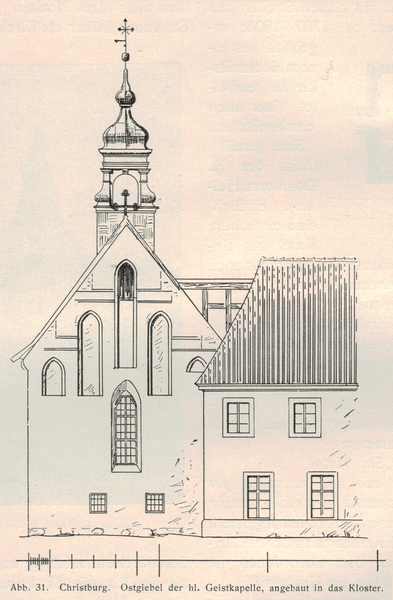 Christburg Kr. Stuhm, Ort, Kloster, Ostgiebel der hl. Geistkapelle