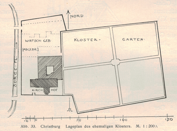 Christburg Kr. Stuhm, Ort, Ehem. Kloster, Lageplan