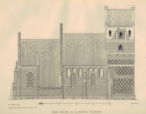 Lichtfelde, Kath. Pfarrkirche, Nordseite