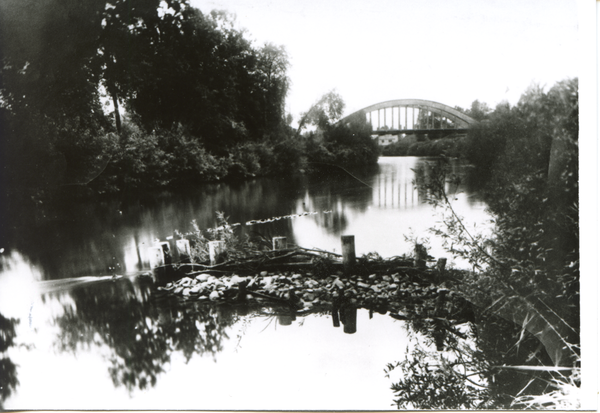 Schippenbeil, Blick zur Brücke über die Alle