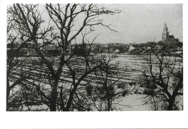 Schippenbeil, Ortsansicht von Südwesten (Winteraufnahme)