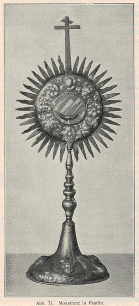 Pestlin, Kath. Kirche, Monstranz