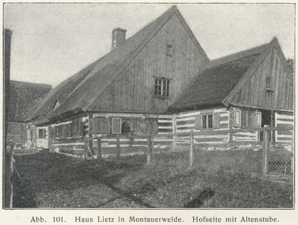 Montauerweide, Haus Lietz, Hofseite mit Altenstube