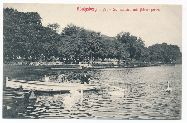 Königsberg, Schloßteich mit Börsengarten