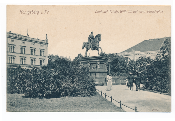 Königsberg, Paradeplatz, Denkmal Friedrich Wilhelm III