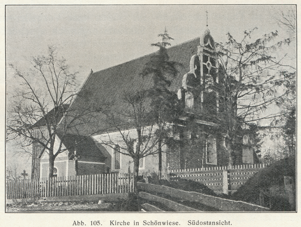 Schönwiese Kr. Stuhm, Kirche, Südostansicht