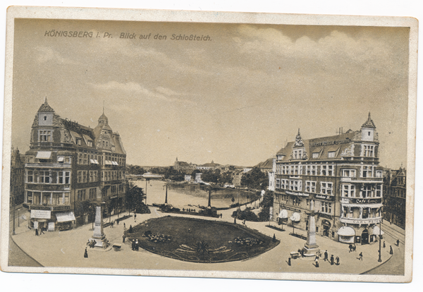 Königsberg (Pr.), Blick auf den Schlossteich