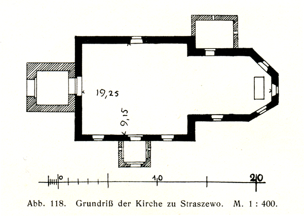 Straszewo, Kirche, Grundriss